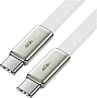 ���� ������ USB-C to USB-C 1.2m 60W 3A nylon white Acefast (6974316286257)