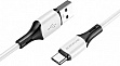 ���� ������ USB 2.0 AM to USB-C 1.0m 3A silicone white BOROFONE (6974443384796)
