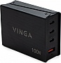 �������� ������� Vinga GaN 100W PD+QC 3C1A ports 1.2m (VCPCH100CB)