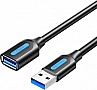���� ������ USB 3.2 AM/AF 2.0m 10Gbps PVC black Vention (CBOBH)