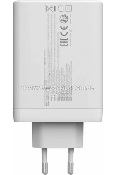 �������� ������� Canyon CU140ACC GaN 150W 3xPD 1xQC EU White (CNS-CUW140ACC)