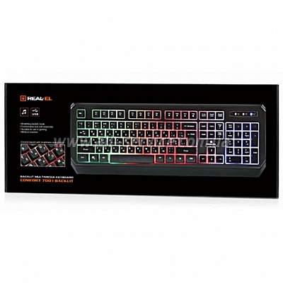  REAL-EL 7001 Comfort Backlit Black