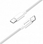 ���� ������ USB-C to USB-C 2.0m 5A 100W zinc alloy braided white ColorWay (CW-CBPDCC099-WT)