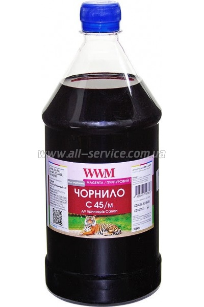 Чернила WWM 1000г Canon CL-441/ CL-446/ CLI-451M Magenta Водорастворимые (C45/M-4) Чернила WWM 1000г Canon CL-441/ CL-446/ CLI-451M Magenta Водорастворимые (C45/M-4)