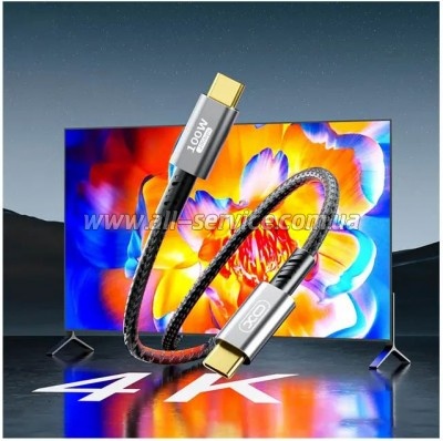 ���� ������ USB-C to USB-C 1.0m 100W PD black XO (GB020-CC.tranish)