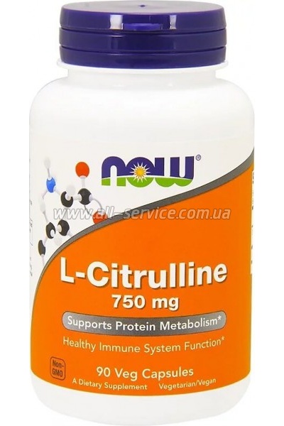  Now Foods L- 750, L-Citrulline, 90  (NOW-00083)