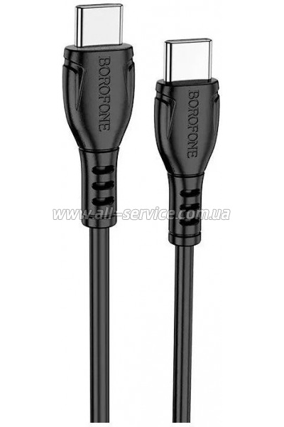 ���� ������ USB-C to USB-C 1.0m 60W Triumph BX51 black BOROFONE (6931474751669)