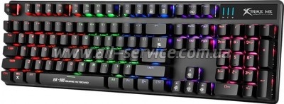  Xtrike ME GK-980 6 colors-LED Mechanical Red Switch USB Black (GK-980)