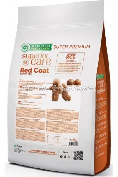     Nature's Protection Superior Care Red Coat Adult Small Breeds with Lamb 1.5  (NPSC47232)