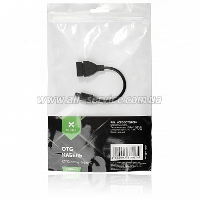   OTG USB 2.0 AF to Type-C Vinga (VCPDCOTGTCBK)
