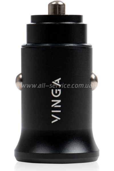 �������� ������� Vinga 40W PD 2xUSB-C Car Charger (VCPCCCC40)