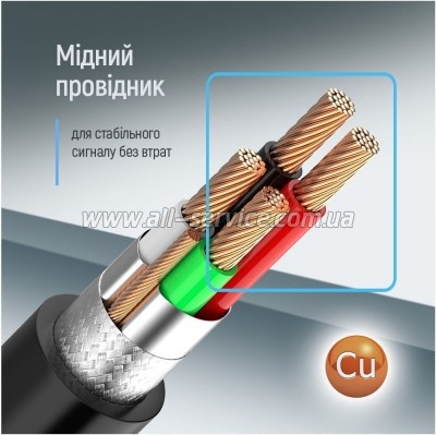 ������ ��� �������� USB 2.0 AM/BM 2.0m black ColorWay (CW-CBUB072-BK)