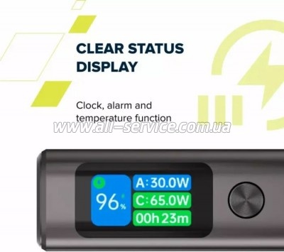   Canyon 20000mAh OnPower 230 TFT PD/130W Dark Grey (CNS-CPB230DG)