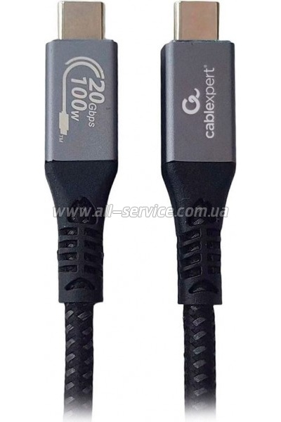 ���� ������ USB-C to USB-C 1.5m USB3.2 Gen2*2 20Gbps/100W(20V5A)/4K60Hz Cablexpert (CCBP-USB3-CMCM100-1.5M)
