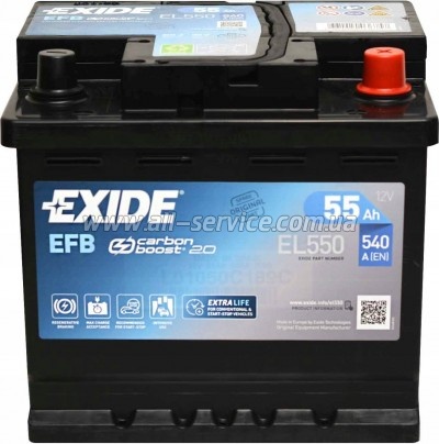   EXIDE START-STOP EFB 55A (EL550)