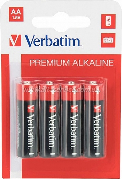  Verbatim Premium AAA LR03 4 Micro Alkaline (49920)