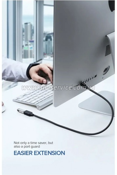 ���� ������ USB 3.0 AM/AF 1.0m US129 black Ugreen (10368)