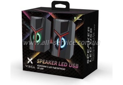   Vinga SP-100 LED USB Black