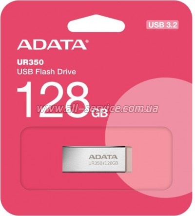  ADATA 128GB UR350 Silver/Beige USB 3.2 (UR350-128G-RSR/BG)