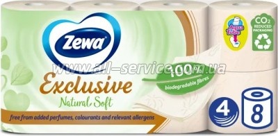  Zewa Exclusive Natural Soft 4  8  (7322541361246)