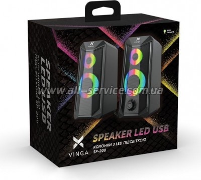   Vinga SP-200 LED USB Black