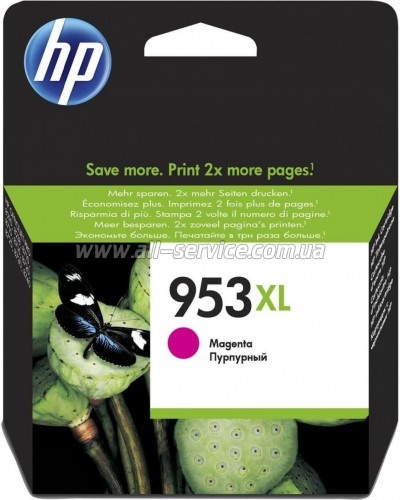  HP 953XL HP Officejet Pro 8210/ 8710/ 8720/ 8725/ 8730 Magenta (F6U17AE)
