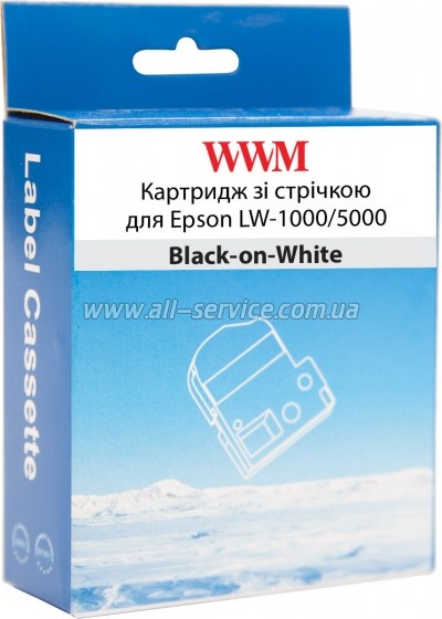 �������� WWM ��� Epson LW-1000/ 5000 36mm � 8m Black-on-White (WWM-SS36K)