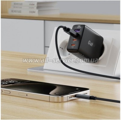 ���� ������ USB 2.0 AM to USB-C 1.2m 60W black Acefast (6974316284482)