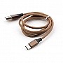   USB 2.0 AM to Type-C nylon 1m brown Vinga (VCPDCTCNB21BR)