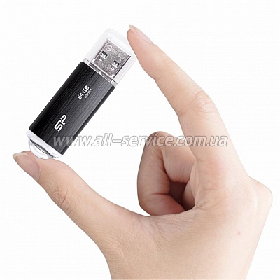  Silicon Power 64GB USB 3.0 Blaze B02 Black (SP064GBUF3B02V1K)