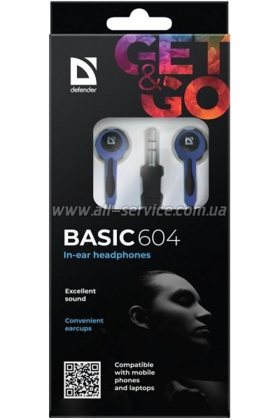 �������� Defender Basic 604 Black-Blue (63608)