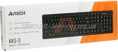 ���������� A4Tech KKS-3 USB Black