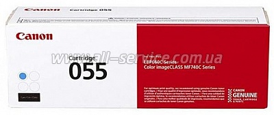  055 Canon i-sensys MF742Cdw/ MF744Cdw/ MF746Cx/ LBP663Cdw/ LBP664Cx Cyan (3015C002)