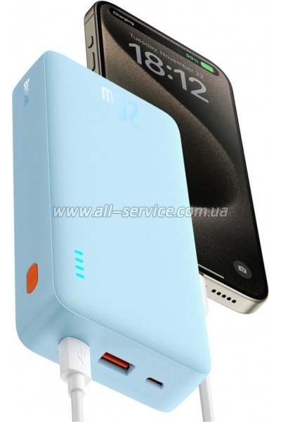 ������� ������������� Baseus Airpow 20000mAh 20W PD blue (P10022804313-00)