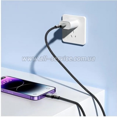 ���� ������ USB-C to USB-C 1.0m XO (NB-Q264B-CC.black)