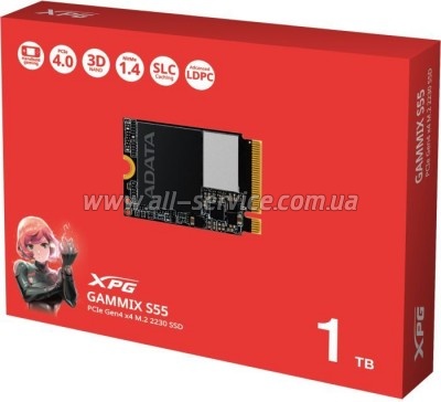  SSD M.2 2230 1TB GAMMIX S55 ADATA (SGAMMIXS55-1T-C)