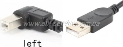    USB 2.0 AM/ BM 1.0m 90 left Value (S0671)