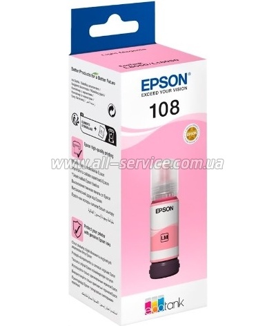 ��������� Epson 108 EcoTank L8050/ L18050 Light Magenta (C13T09C64A)