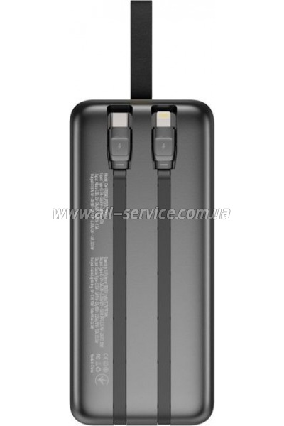   ColorWay 50000 mAh PD, QC3.0 Digital Display, Black (CW-PB500LPC5BK-PDD)