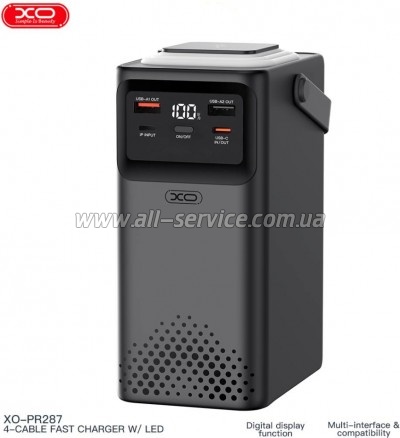 ������� ������������� XO 80000mAh PD 20W black (XO-PR287-BK)