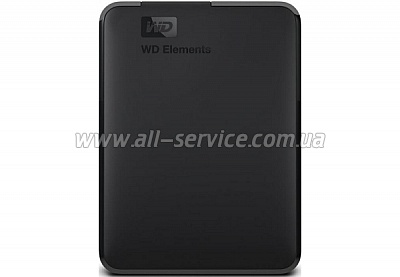  4TB WESTERN DIGITAL Elements Portable USB 3.0 Colour Black (WDBU6Y0040BBK-WESN)