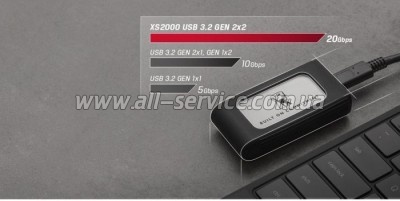  SSD USB Type-C 500GB XS2000 Kingston (SXS2000/500GA)