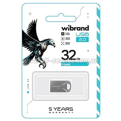  Wibrand 32GB Hawk Silver USB 2.0 (WI2.0/HA32M1S)