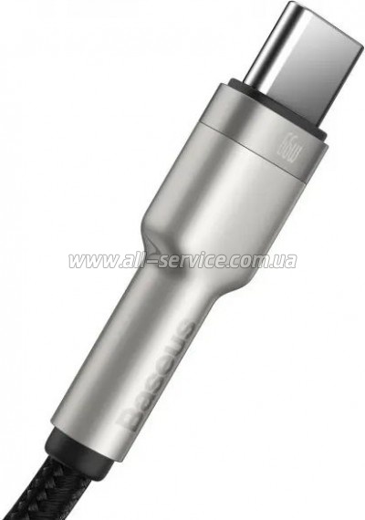 ���� ������ USB 2.0 AM to USB-C 1.0m Cafule Metal 66W black Baseus (CAKF000101)
