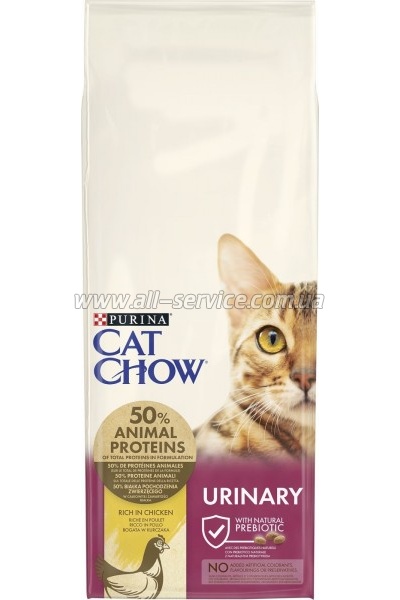 Сухой корм для кошек Purina Cat Chow Urinary Tract Health с курицей 15кг (5997204514424) Сухой корм для кошек Purina Cat Chow Urinary Tract Health с курицей 15кг (5997204514424)