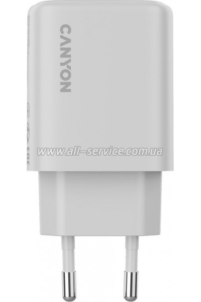 �������� ������� Canyon OnCharge 200 20W 1xPD 1xQC EU White (CNE-CHA200-21)