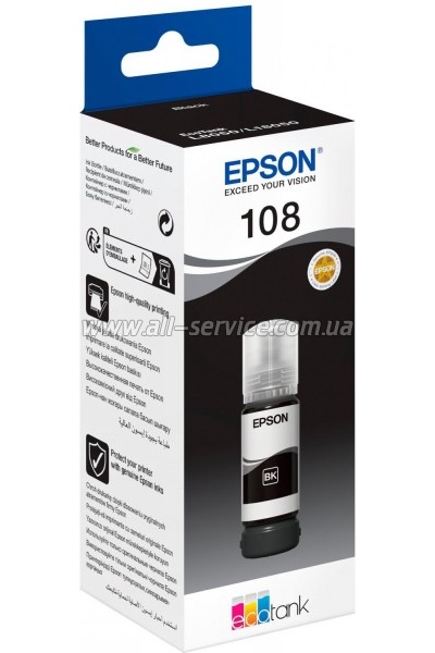 ��������� Epson 108 EcoTank L8050/ L18050 black (C13T09C14A)