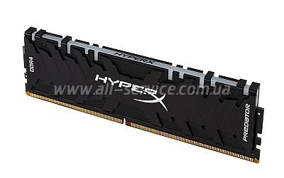  8Gb DDR4 3200MHz KINGSTON HyperX Predator RGB (HX432C16PB3A/8)