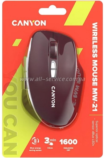 ����� Canyon MW-21 Blue LED Burgundy (CNS-CMSW21BR)