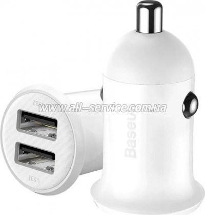 �������� ������� Baseus 2xUSB 24W Grain Pro (CCALLP-02)